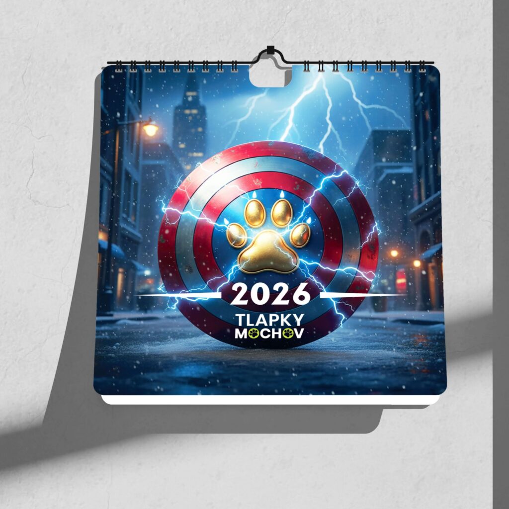 KALENDÁŘ Tlapky Mochov 2026